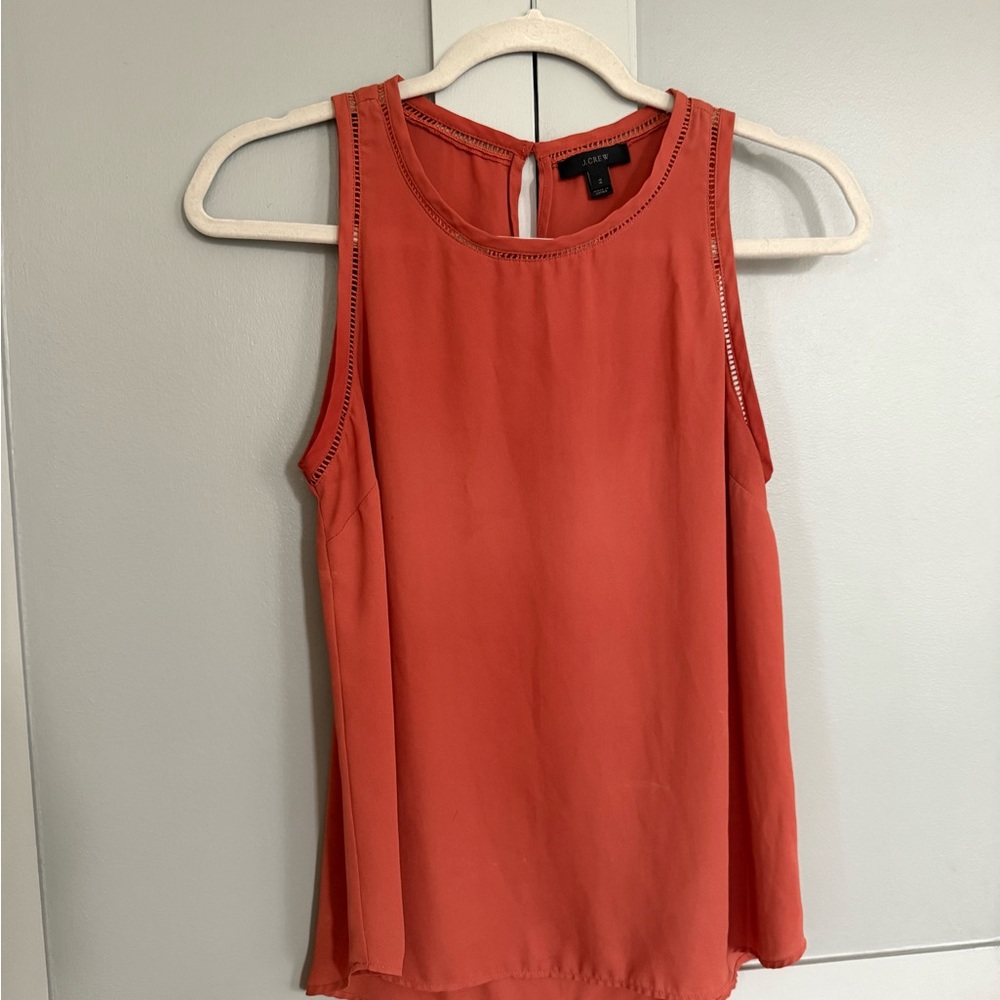 J. Crew Sleeveless Burnt Orange Top